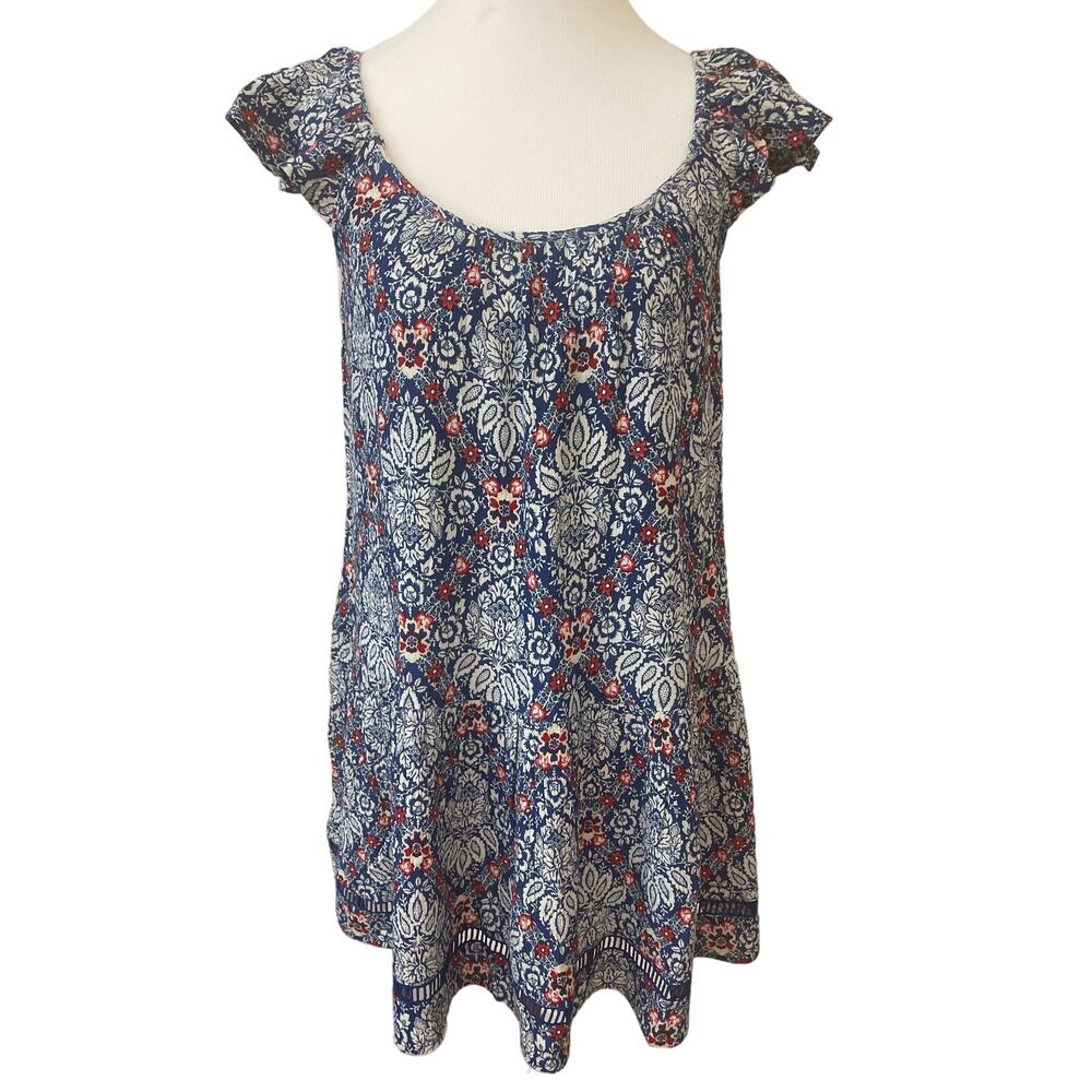 Band of the Free Mini Dress Capped Ruffled Sleeves Women's XS NWT